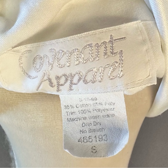 Covenant Apparel Vintage Long Baptism Gown 80s Sz S - Picture 10 of 11